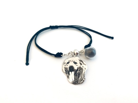 bransoletka z portretem psa i sierścią - pomysł na prezent dla psiarza