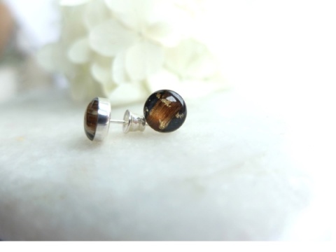 kolczyki z sierścią psa - biżuteria polska